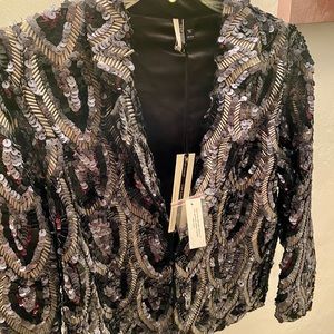 HIGH FASHION SEQUINS BLAZER TOPSHOP